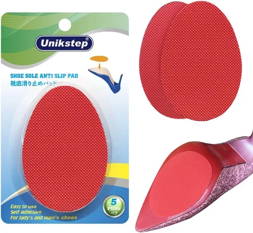 Vista 8 de Unikstep 5 pares de almohadillas de goma autoadhesivas antideslizantes, almohadillas de goma autoadhesivas antideslizantes, calcomanías y Negro
