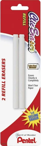 Vista 2 de Pentel Clic Eraser Refills, Pack Of 2