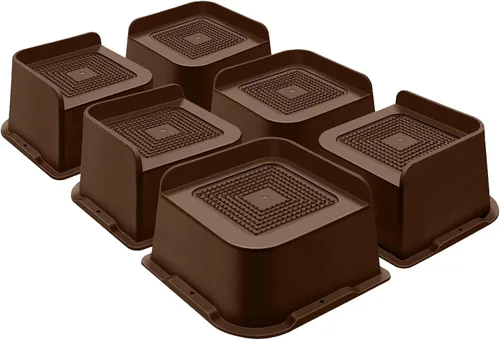 Vista 11 de ANNKUT Elevadores de cama de 1 pulgada resistentes, elevadores de muebles para cama, escritorio, mesa, sofá, sofá, elevadores de cama de gran