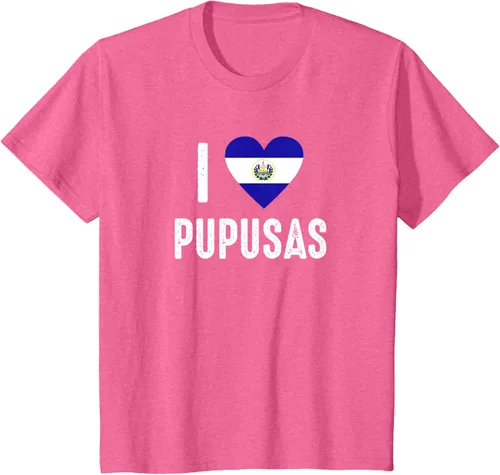 Vista 39 de Camiseta I Love Pupusa from El Salvador