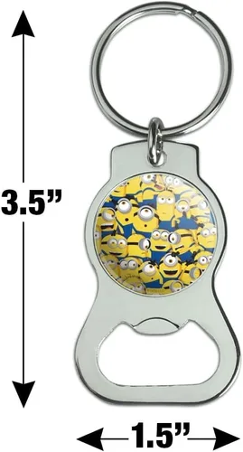 Vista 3 de GRAPHICS & MORE Minions Minion - Llavero de collage con abrebotellas