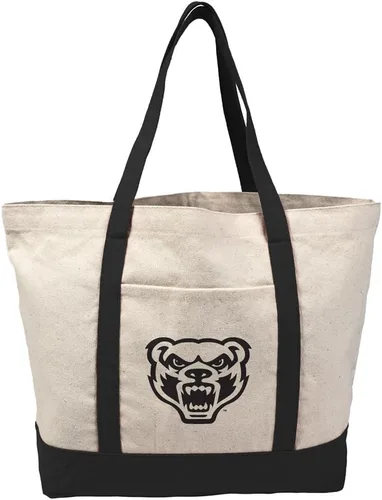 Vista 354 de Campus Lab Bolsa de lona con logotipo primario colegiado con bolsillo externo, bolsa de hombro reutilizable para ir de compras, playa Águilas A&m