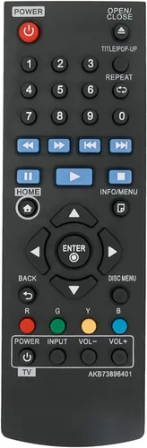 Vista 2 de AKB73896401 Reemplazo de control remoto para LG BD640 BP200 BP300 BP340 BP350 BP135W BP145 BP155N UP970 BP135 BP135N BP325W BP155 P175 BP255 BP335W