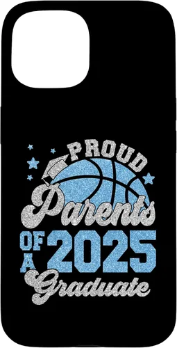 Vista 6 de iPhone 16 Parents of a 2025 Graduate Senior Graduation Basketball Case