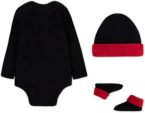 Vista 2 de Nike Conjunto de 3 piezas de body de manga larga para bebé sombrero y botines