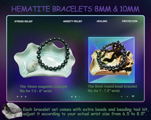 Vista 6 de Conjunto de pulsera de cristal