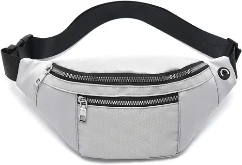 Vista 4 de Fanny Pack for Men Women - Water Resistant Fashion Waist Bag Pack with Adjustable Strap for Travel Hiking Running Outdoor Sports.
