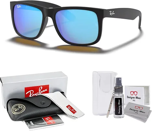Vista 25 de Ray-Ban RB4165 JUSTIN Sunglasses For Men For Women+BUNDLE with ACCESSORY EYEWEAR KIT