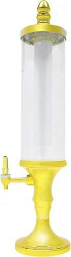 Vista 5 de Dispensador de torre de cerveza de 3 litros con tubo de hielo y dispensador de cerveza de mesa ligera, 3.2 cuartos de galón /102 onzas, dispensador