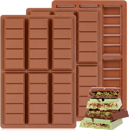 Vista 8 de Moldes de silicona para bombas de chocolate caliente de 24 agujeros, 2 paquetes de mini moldes de semiesfera de 1 pulgada de media esfera para hacer