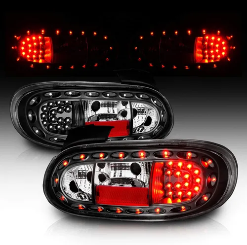 Vista 2 de AmeriLite Luces traseras LED negras para Mazda Miata 1999-2005 - lado del pasajero y del conductor
