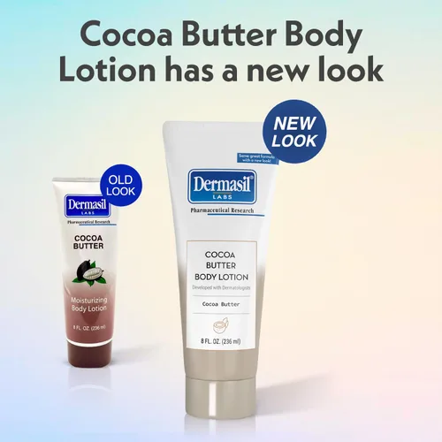 Vista 3 de Dermasil Loción corporal, manteca de cacao, paquete de 4 – No grasa, de rápida absorción, aroma dulce, 8 onzas Ea