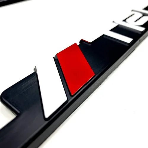 Vista 4 de (2) Marcos para matrícula TRD Toyota Racing Development con letras en 3D (1 par)