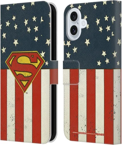 Vista 165 de Head Case Designs Funda de piel con licencia oficial de Superman DC Comics con logotipos negros y rojos compatible con Apple iPhone 11