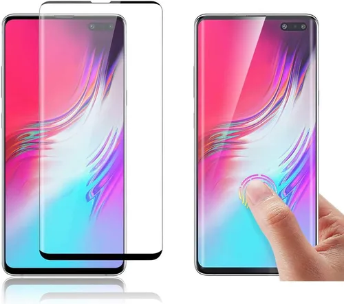 Vista 2 de Protector de pantalla de vidrio templado para Samsung Galaxy S10 5G, 2 unidades, 3D, antiarañazos, dureza 9H, protector de pantalla de vidrio