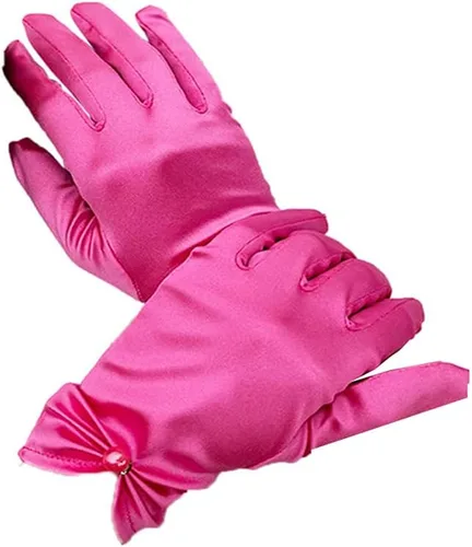 Vista 16 de Vestido de novia de satén para mujer, fiesta de ópera, guantes de los años 20, guantes hasta la muñeca