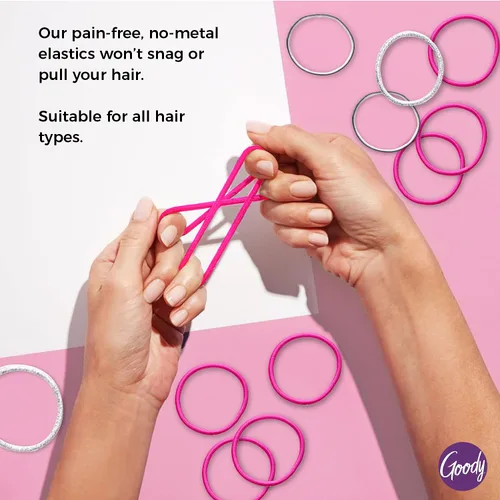 Vista 3 de Goody x Barbie Ouchless - Lazo elástico para el cabello, 30 unidades, para todo tipo de cabello, accesorios para el cabello para niñas