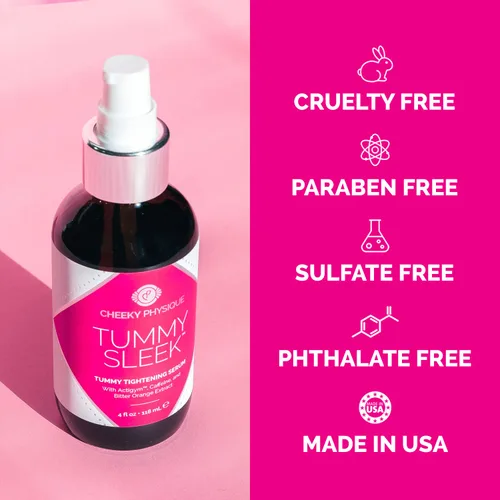 Vista 8 de Crema reafirmante para el estómago Tummy Sleek - Suero para tensar la piel para el vientre - Ayuda a mejorar la apariencia de la piel suelta