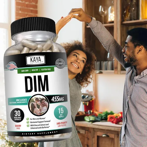 Vista 8 de Kaya Naturals DIM Ultra (30 cápsulas) Suplemento DIM para mujeres y hombres Cápsulas vegetales con extracto de brócoli y bioperina Suplemento