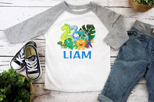 Vista 3 de Dinosaur Birthday Shirt Dinosaur Shirts for Boys and Onesies for Baby Boys Onederful 1st Birthday Boy 1st 2nd 3rd 4th 5th Toddler Birthday Shirt