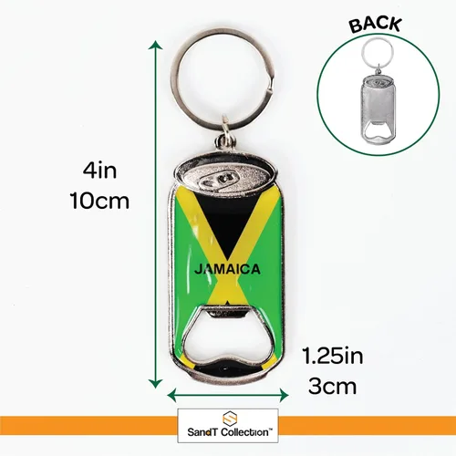 Vista 5 de Jamaica - Llavero abridor de botellas de cerveza - Set de 3 - Lata