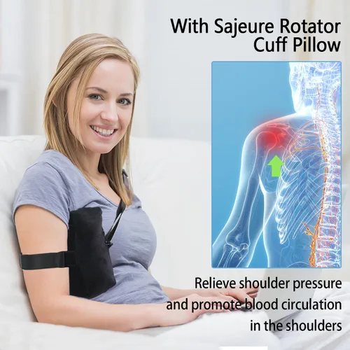 Vista 3 de Shoulder Surgery Pillow for Rotator Cuff Recovery, for Side Sleepers Black