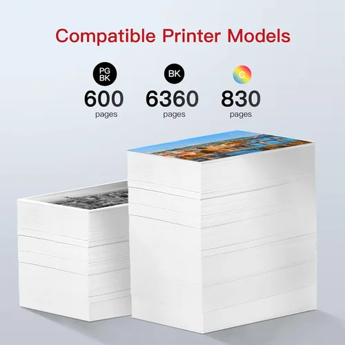 Vista 2 de Cartucho de tinta compatible PGI-280XXL/CLI-281XXL para Canon Ink 280 y 281 Cartucho de alto rendimiento para PIXMA TS9120 TS6220 TR8500 TR8520