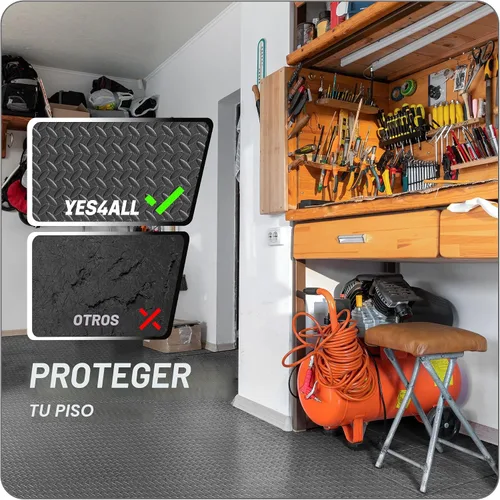 Vista 4 de Yes4All 24SQFT-120SQFT - Tapete de ejercicio de rompecabezas para gimnasio en casa, baldosas de espuma EVA entrelazadas con borde