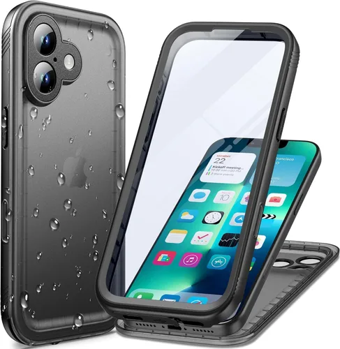 Vista 59 de Cozycase TOP - Funda impermeable militar IP68 para iPhone XR, resistente 360 a prueba de golpes, cuerpo completo, con protector de cámara