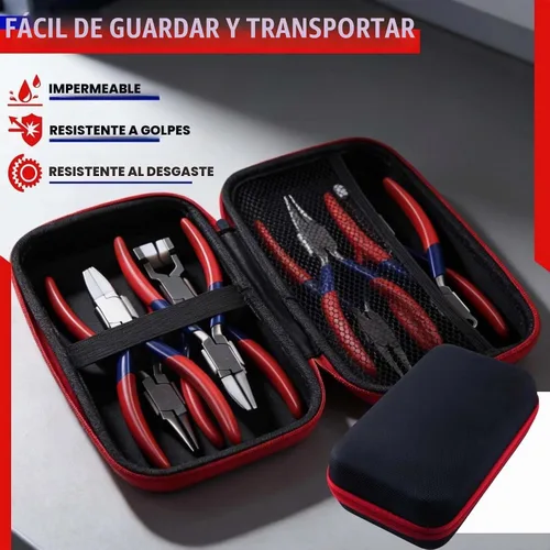 Vista 6 de Kit de reparación de lentes con destornillador y caja de almacenamiento, juego de alicates ópticos para lentes de ojos, alicates de ajuste de gafas