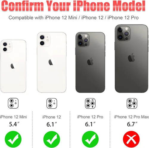 Vista 2 de AGVEE 3+3 6 Pack para iPhone 12 & Mini & Pro Funda protectora de lente de cámara Anillo de metal con gemas individuales de diamantes brillantes