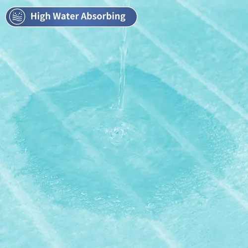 Vista 8 de SWEMSTAR Alfombra de baño de espuma viscoelástica con alfombra de inodoro, tapete de baño absorbente de agua para suelo de baño, antideslizante