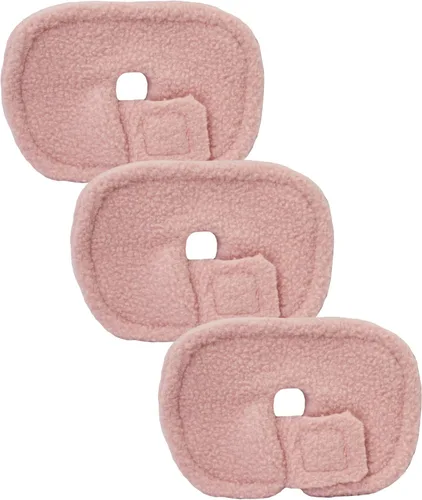 Vista 7 de Paquete de 3 almohadillas para traqueotomía, fundas reutilizables para tubo de traqueotomía, almohadillas de soporte para tubo de traqueotomía, Rosa