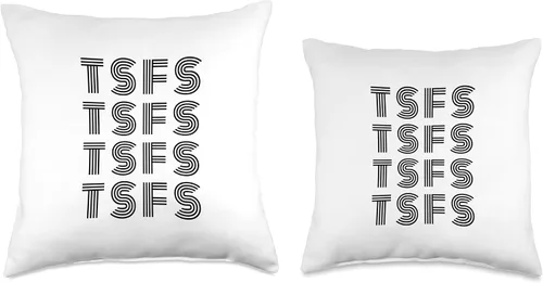 Vista 3 de TSFS (Sarah Fraser Show) 'Initials' - Almohada de 16 x 16 pulgadas, multicolor