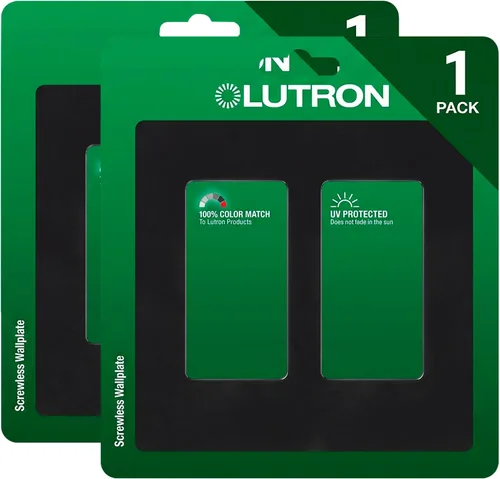 Vista 33 de Lutron Claro Placa de Cubierta para Interruptor de Luz, Placa de Pared de 2 Gang, para Interruptores de Luz Decorativos, Cubierta de Interruptor