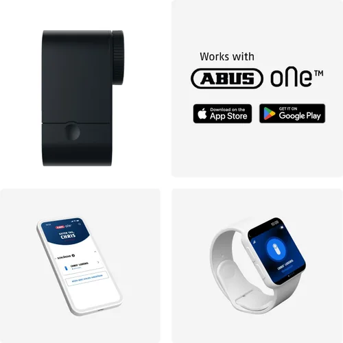 Vista 3 de ABUS Smart Lock LOXERIS One - Door Lock Drive, App Control, Black