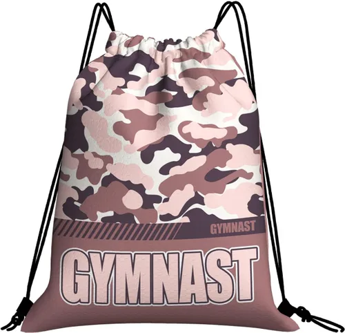 Vista 64 de Mochila con cordón impermeable para gimnasio, bolsas con cordón, bolsa de cuerda deportiva, mochila de camuflaje, Bolsas con cordón Cheer - Bolsas