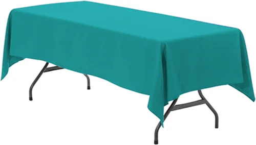 Vista 57 de Your Chair Covers - Mantel rectangular de poliéster sin costuras de alta calidad de 60 pulgadas de ancho x 102 pulgadas de largo - Negro - Mantel