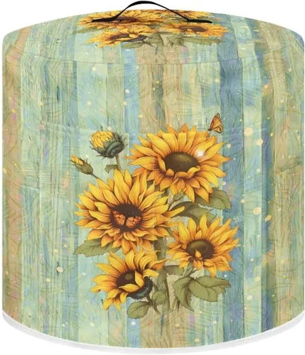 Vista 18 de Suobstales Cubierta antipolvo con estampado de girasol para olla instantánea de 6 cuartos de galón, diseño de nota musical, cubierta de olla a Nota