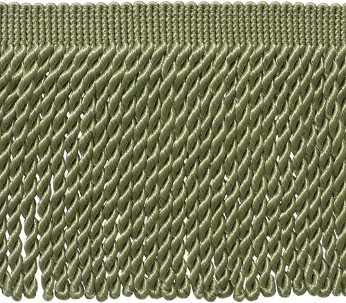Vista 3 de Colección Basic Solid de 6 pulgadas (5.9 in) con flecos de lingote satinado tradicional (estilo # BFS6) gris plateado #049 (gris plateado) paquete
