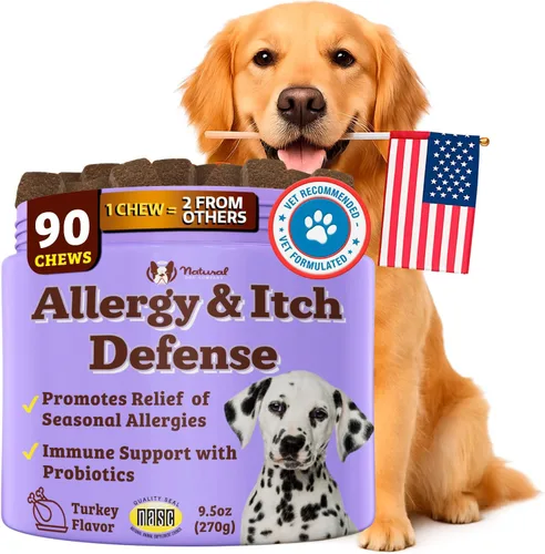 Vista 20 de Natural Dog Company Probióticos para perros: masticables probióticos para perros con UFC 1B, cepas microencapsuladas específicas caninas