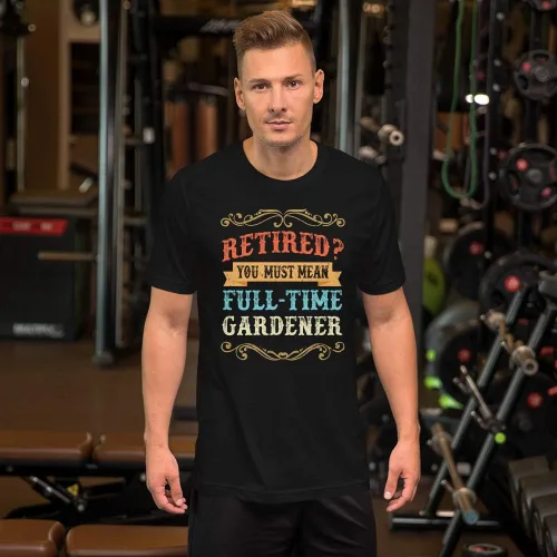 Vista 2 de Vintage Retirement Party Costume Gardener Retired Gift for Men Women 200423 S Black Tshirt