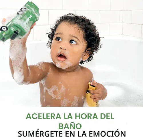 Vista 4 de SplashEZ Juguetes de Baño para Coche Sin Moho para Niños Juguetes de Baño para Niños Pequeños Sin Agujero para Agua Conjunto de Vehículos