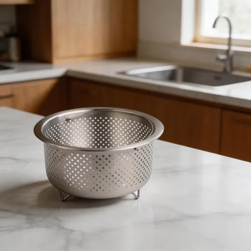 Vista 4 de Stainless Steel Vegetable Steamer Basket With Feet, 304 Metal