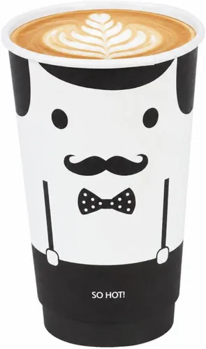 Vista 10 de Restaurantware Tazas de café de papel de 4 onzas, 25 tazas de papel desechables de doble pared, a prueba de fugas, reciclables, tazas calientes