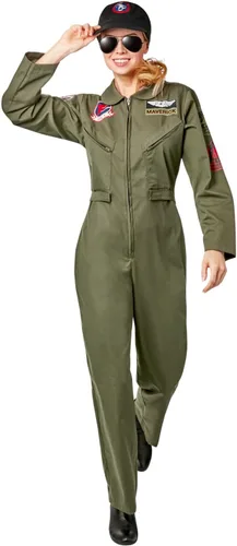 Vista 6 de Rubies Men's Top Gun Maverick Deluxe Flight Suit Como se muestra