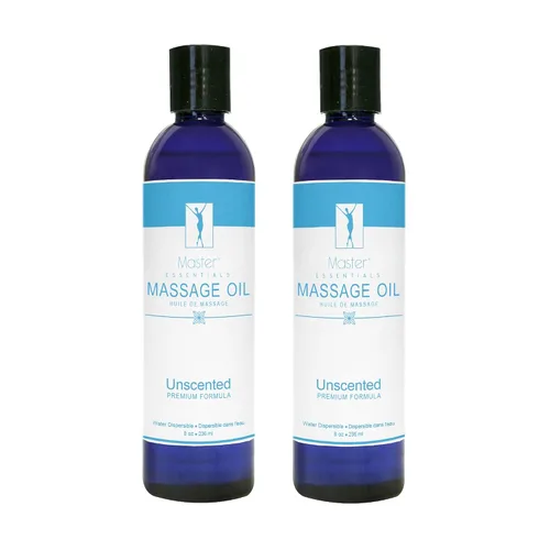 Vista 9 de Master Massage Aceite de masaje orgánico, sin perfume, rico en vitaminas y soluble en agua, 1 galón, 1 unidad, transparente