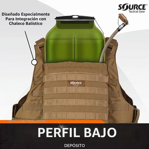 Vista 6 de Source Tactical Gear 3L Widepac Depósito de hidratación de bajo perfil