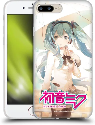 Vista 173 de Head Case Designs Licencia Oficial Hatsune Miku Gráficos Lindos Carcasa de Gel [Protección de Grado Militar] Compatible con Apple iPhone 7