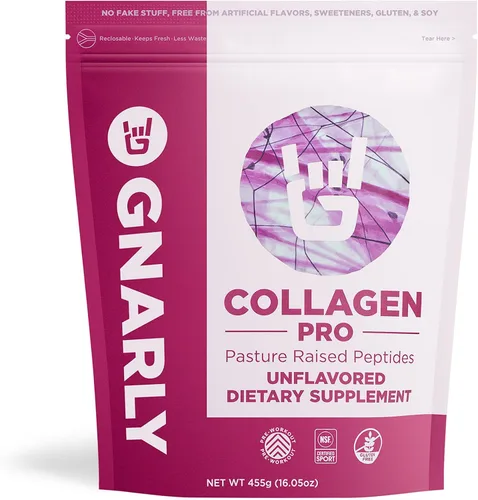 Vista 8 de Gnarly Nutrition Péptidos de colágeno – Colágeno Pro con vitamina C, zinc y cobre – Polvo de colágeno certificado NSF – Sin sabor, 10 paquetes